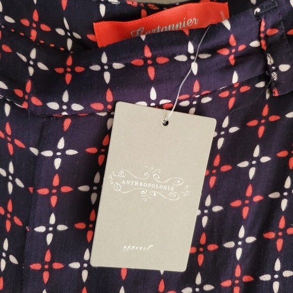 Anthropologie Cartonnier Wide Leg Star Flower Print Palazzo Pants 14 NWT - Picture 6 of 12